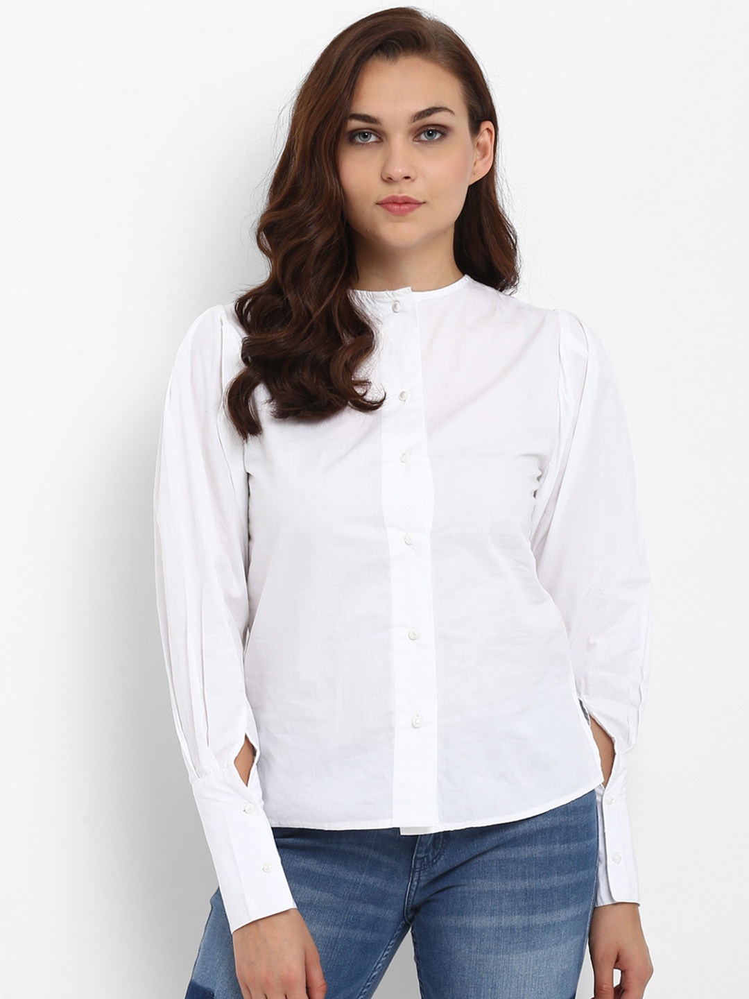 

Athah White Shirt Style Top