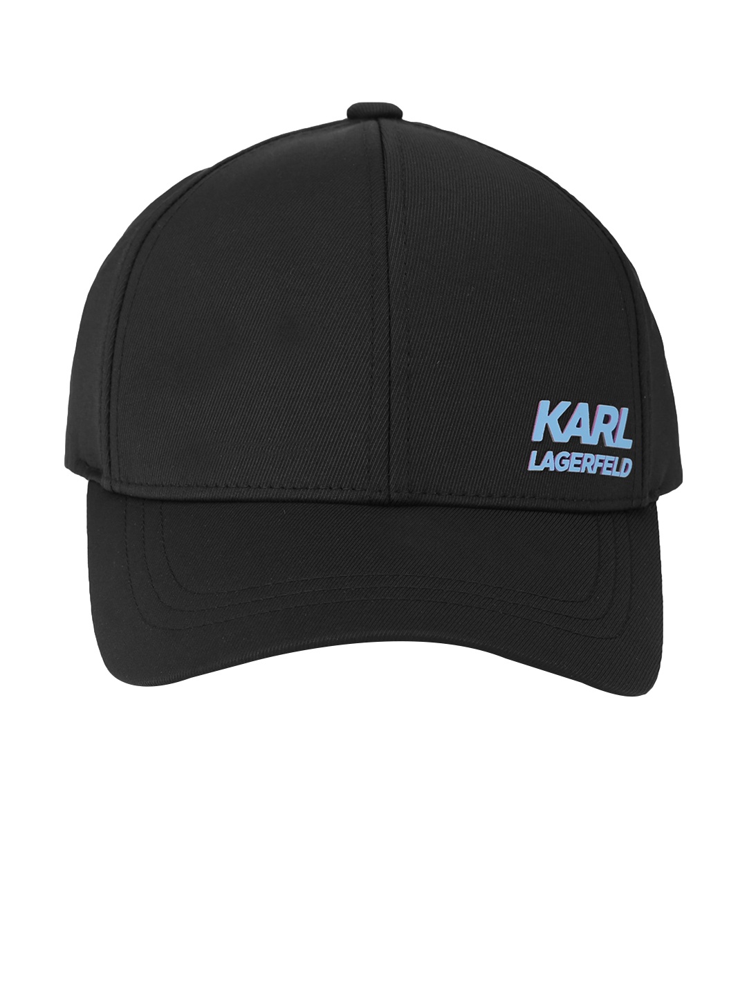 

Karl Lagerfeld Men Black & Blue Printed Baseball Cap