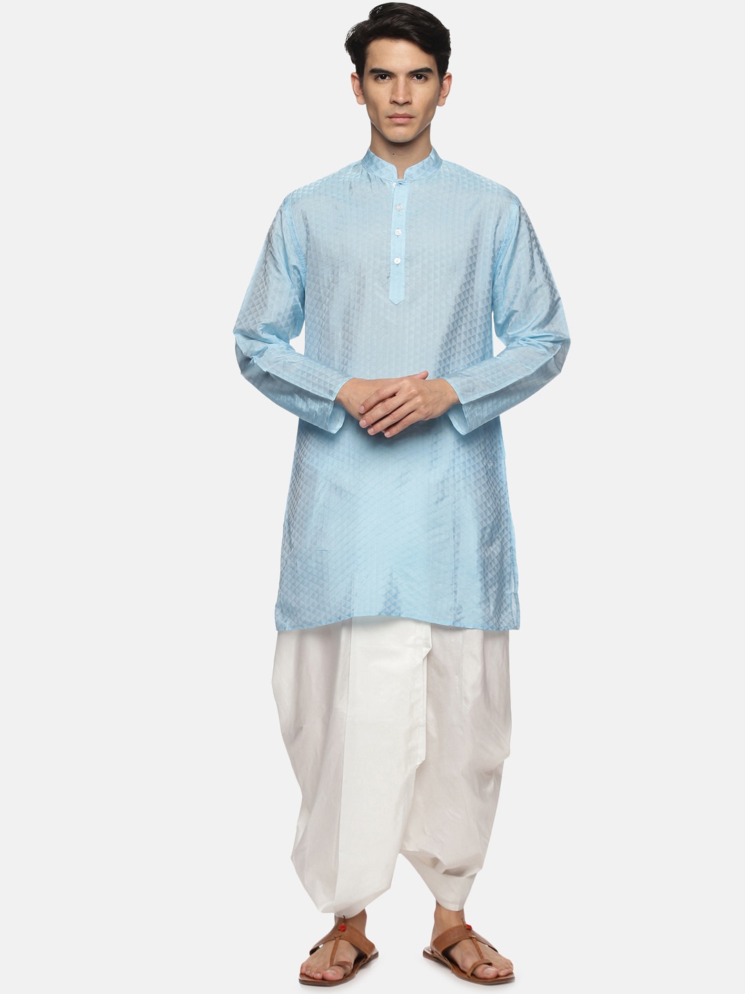 

Sethukrishna Men Blue Kurta Set