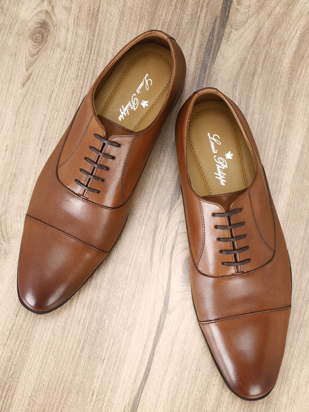 

Louis Philippe Men Brown Formal Slip-On Shoes