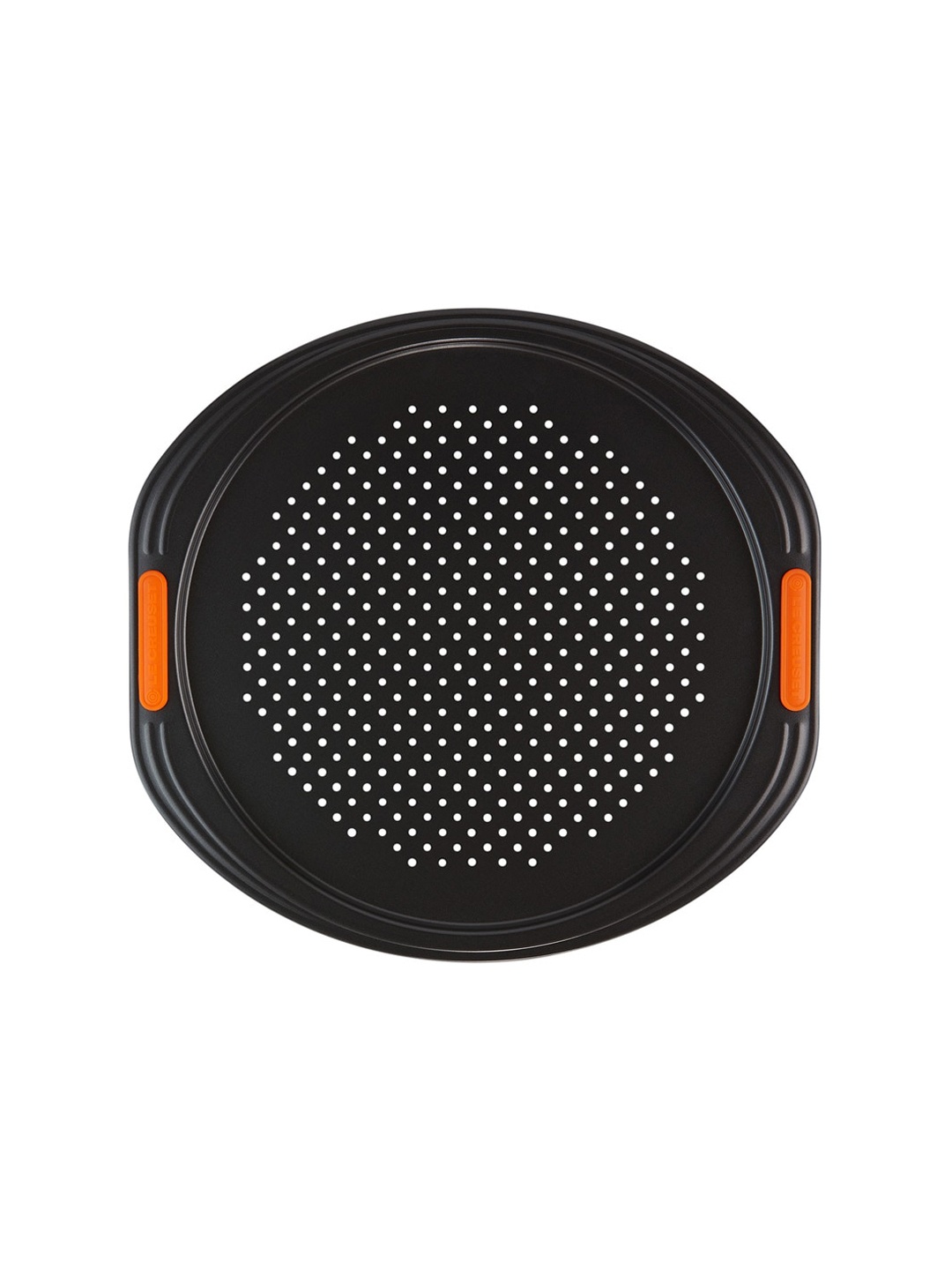 

LE CREUSET Black Solid Non-Stick Pizza Tray