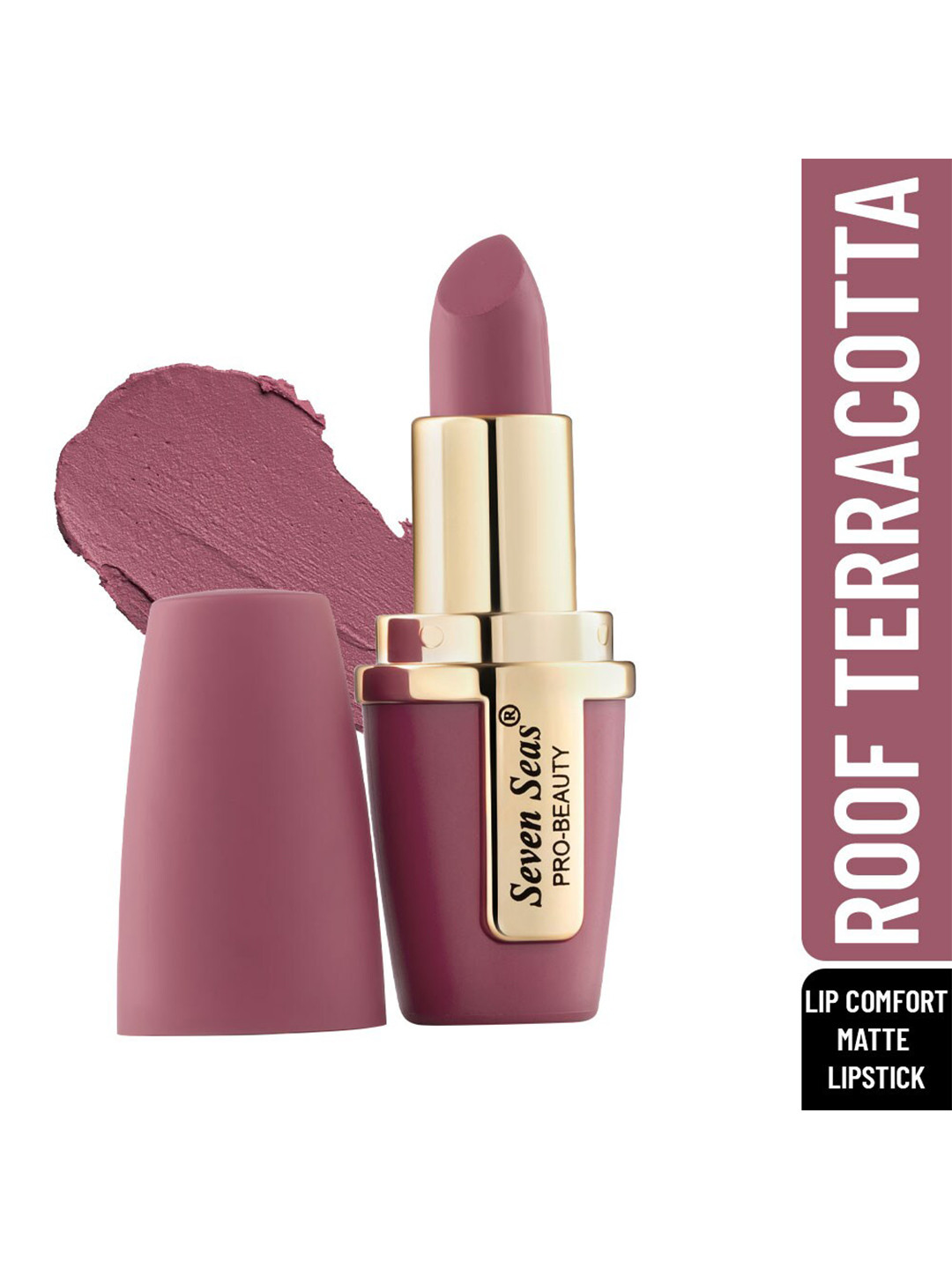 

Seven Seas Pro-Beauty Waterproof Lip Comfort Matte Lipstick 4.2g - Roof Terracotta, Purple