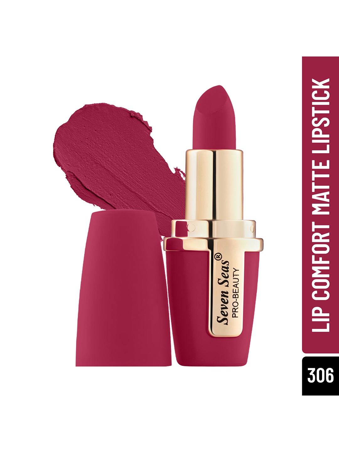 

Seven Seas Lip Comfort Velvet Matte Lipstick 4.2g, Red