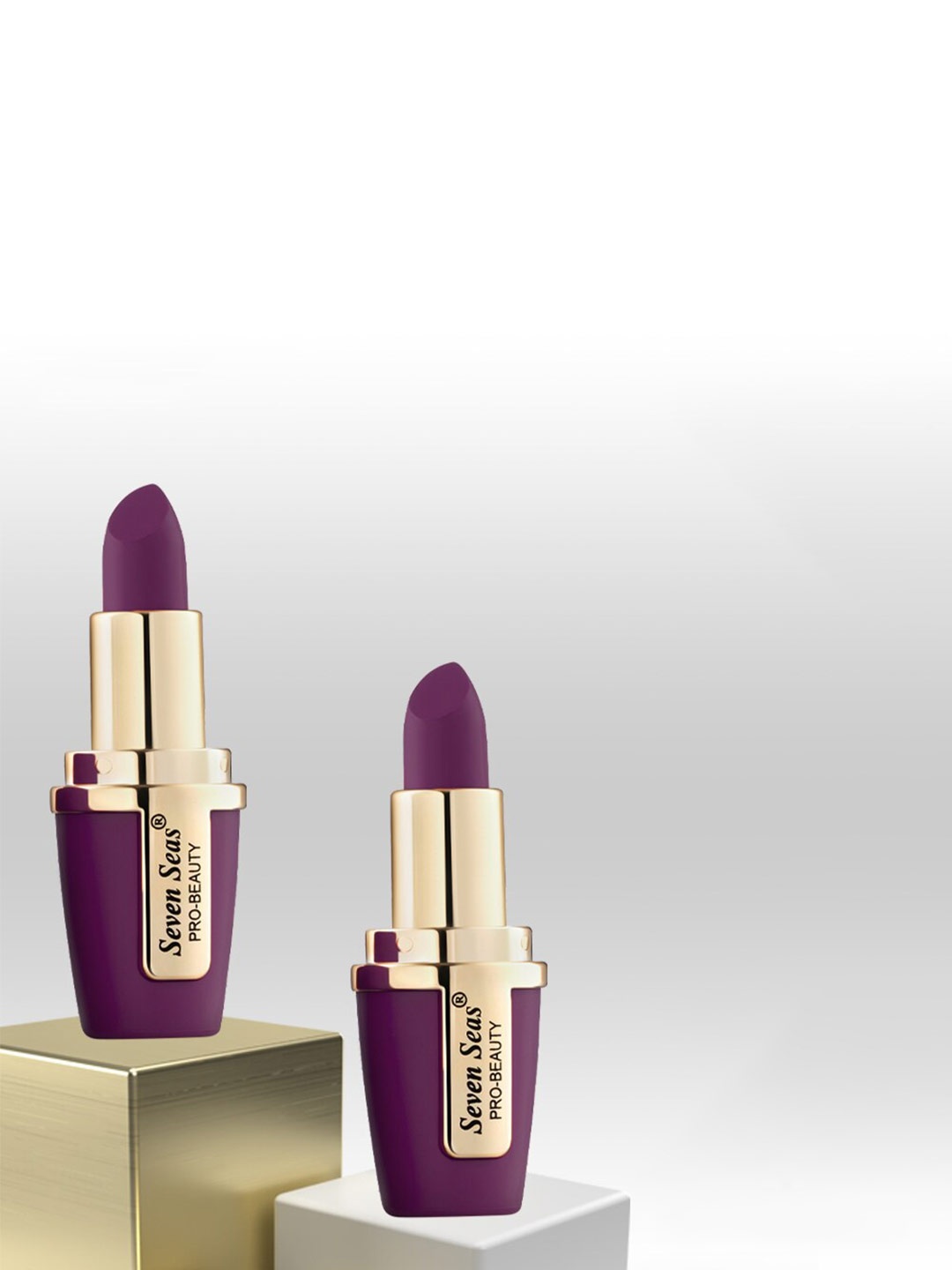 

Seven Seas Lip Comfort Velvet Matte Lipstick-Cadinal-1-4.2g, Purple