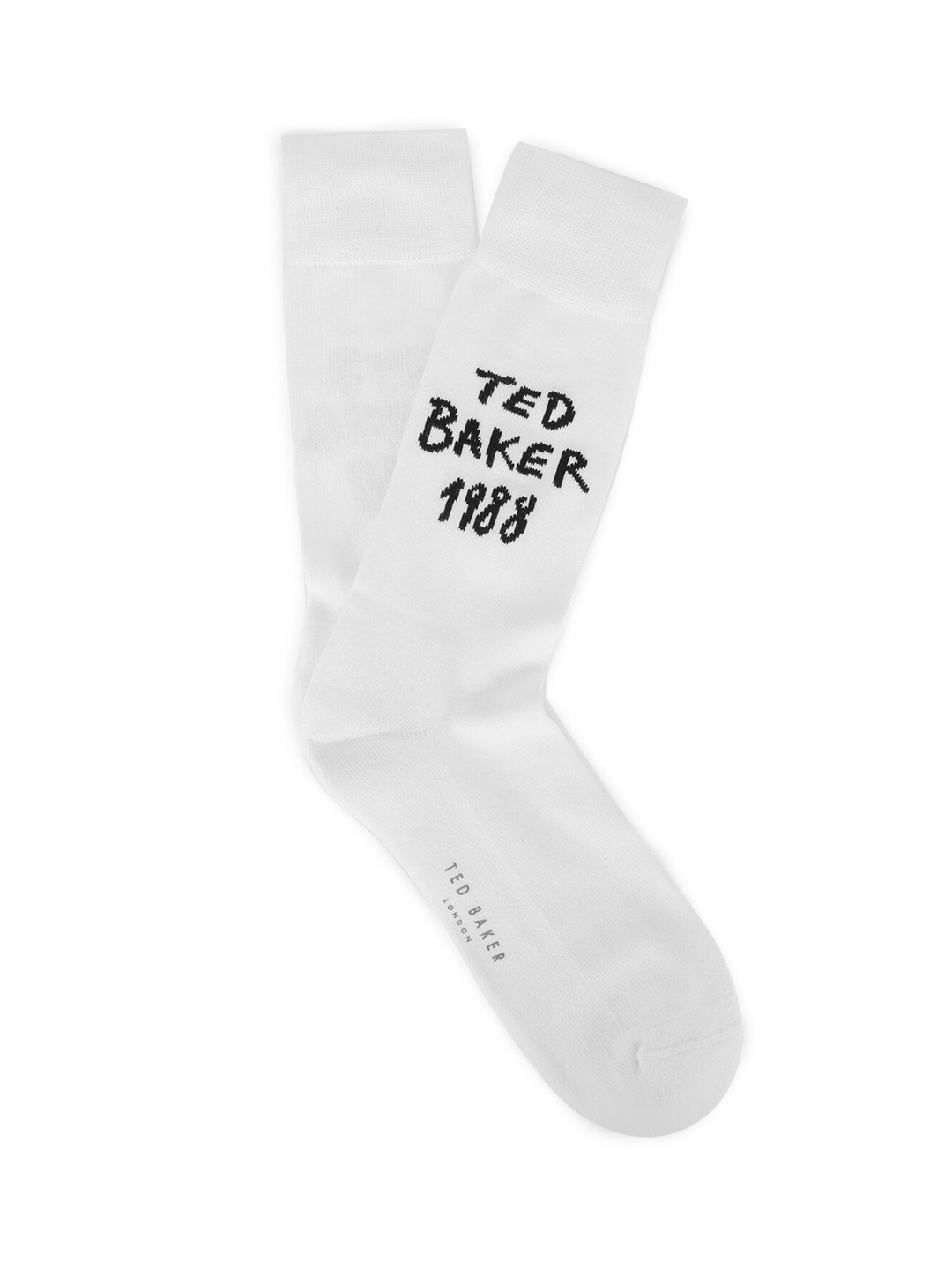 

Ted Baker Men White Pure Cotton Calf-Length Socks