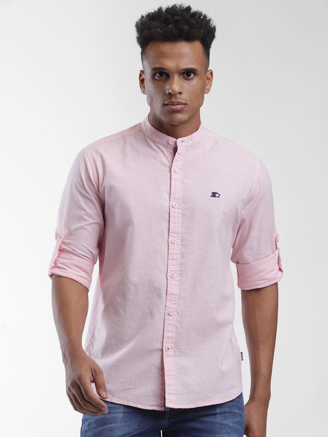 

STARTER Men Pink Slim Fit Casual Shirt