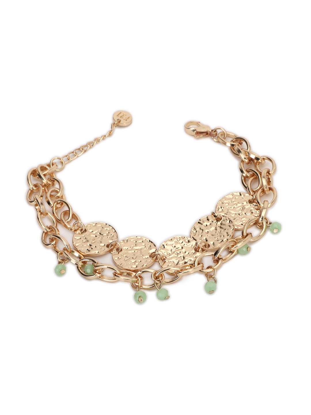 

FOREVER 21 Women Gold-Toned & Green Link Bracelet
