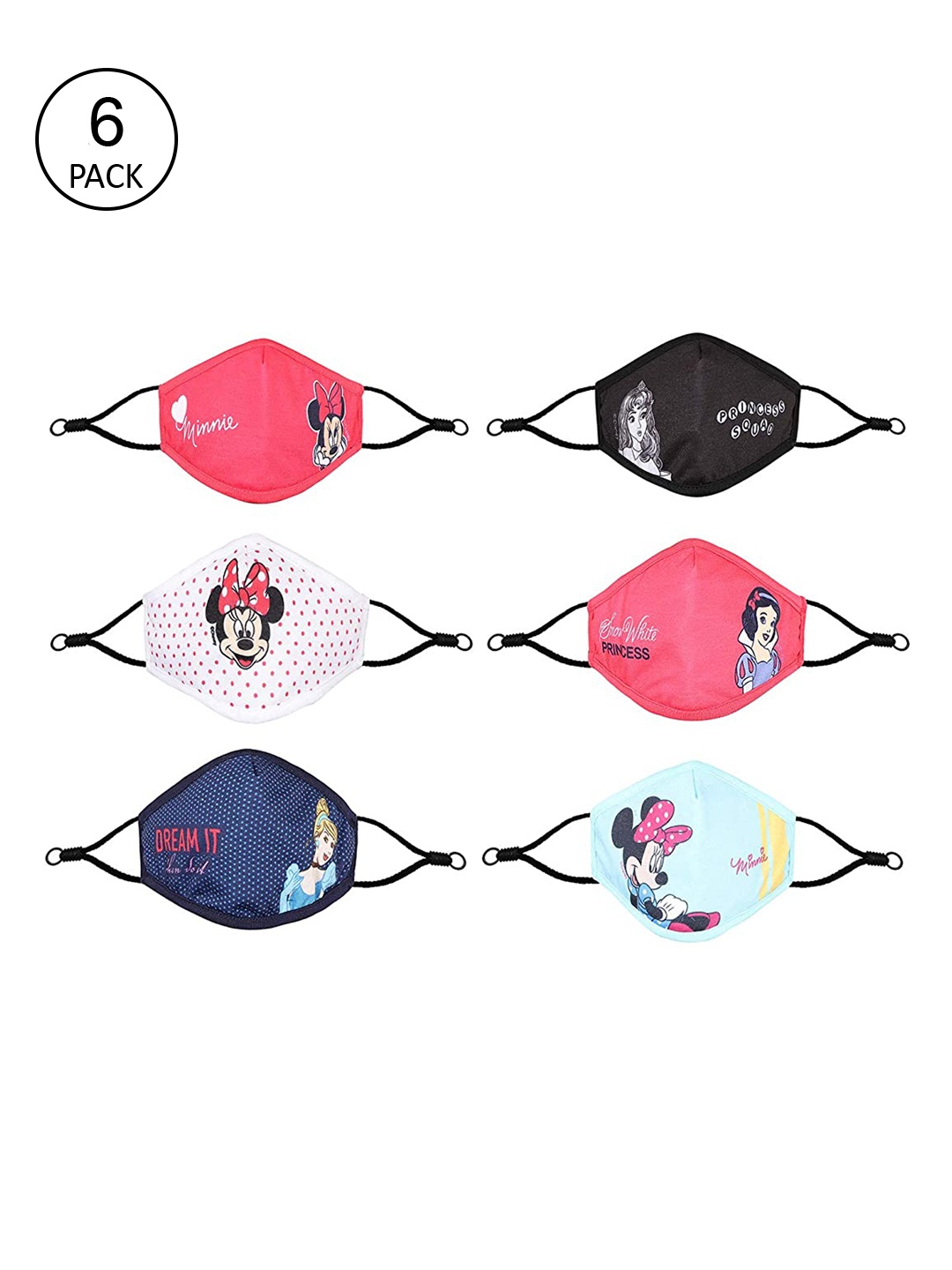 

Bodycare Kids Girls Assorted Disney Princess Printed Outdoor Face Masks
