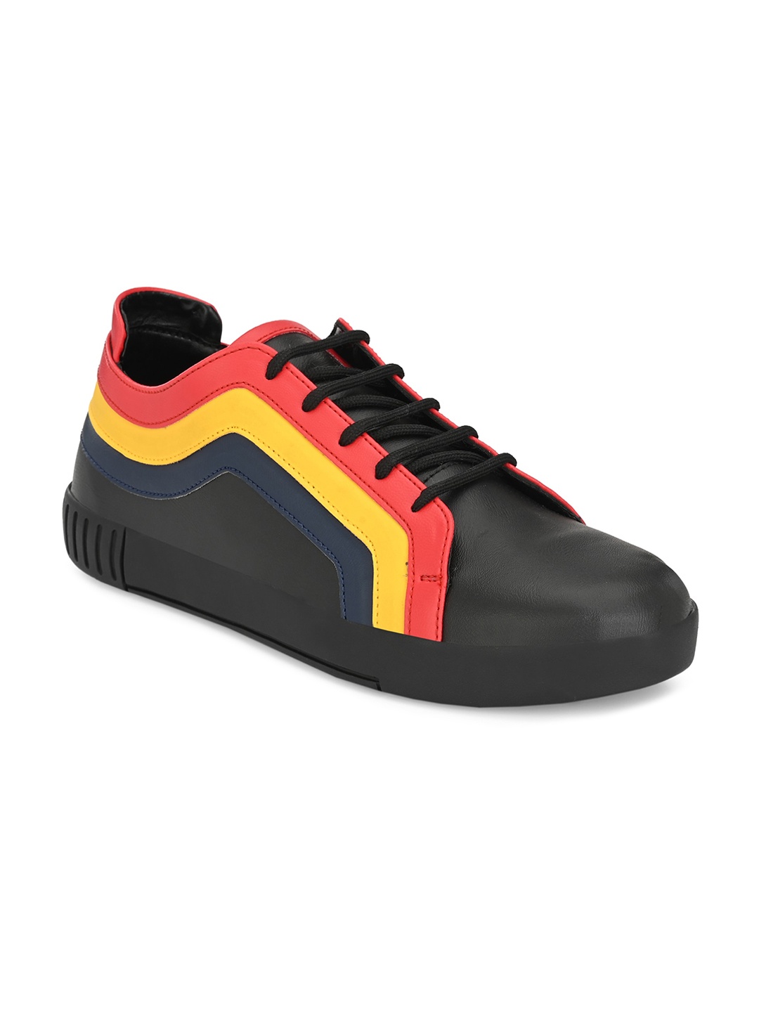 

ELIXIR MAN Men Black Colourblocked Sneakers
