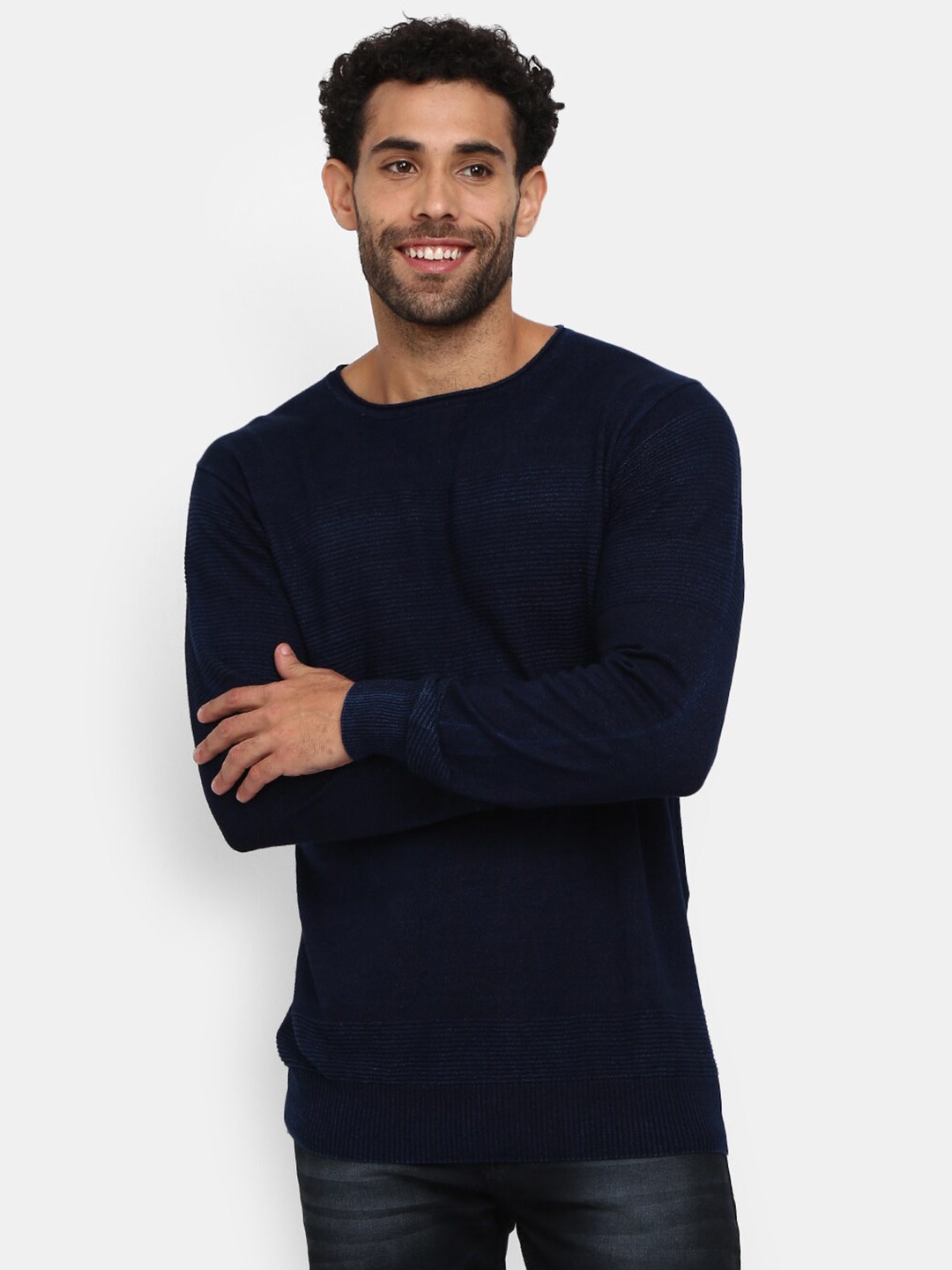 

V-Mart Men Grey Slim Fit T-shirt