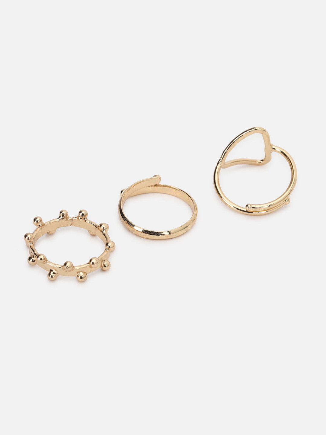 

FOREVER 21 Set Of 3 Gold-Toned Finger Ring set