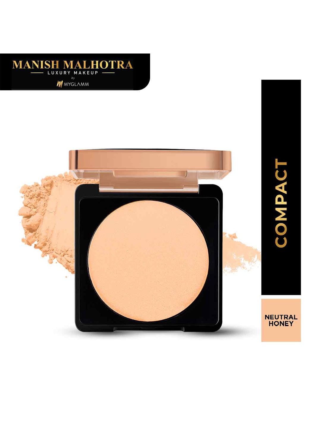 

MyGlamm Manish Malhotra Beauty Skin Awakening Compact SPF30 9g - Neutral Honey, Beige