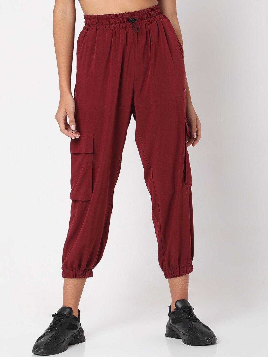 

Silvertraq Women Brown Straight Fit High-Rise Jogger Trouser