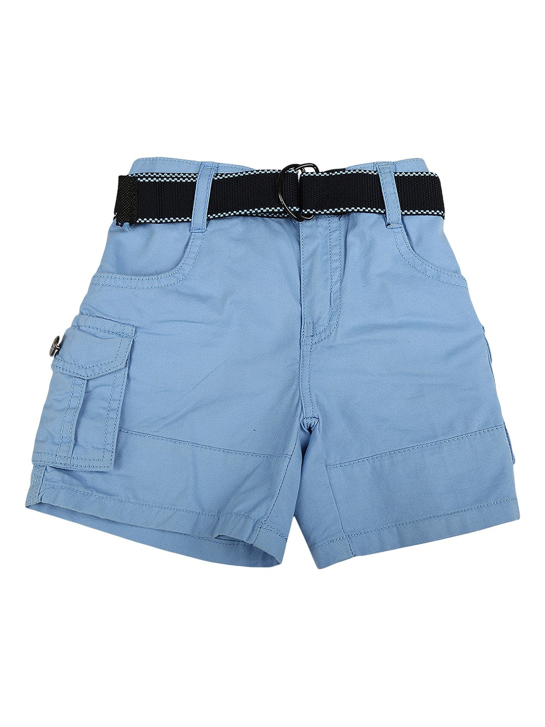 

V-Mart Boys Blue Solid Shorts