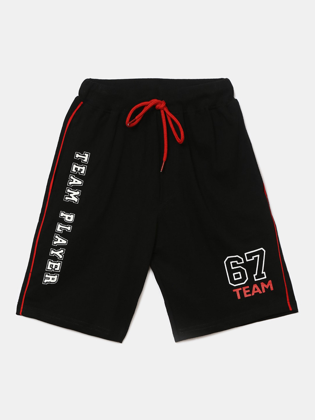 

V-Mart Boys Beige Printed Solid Shorts