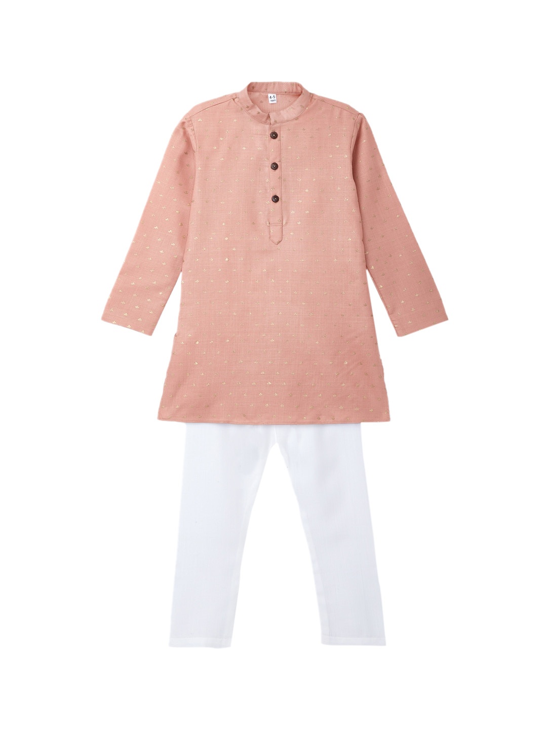 

HERE&NOW Boys Peach-Coloured Kurta with Pyjamas