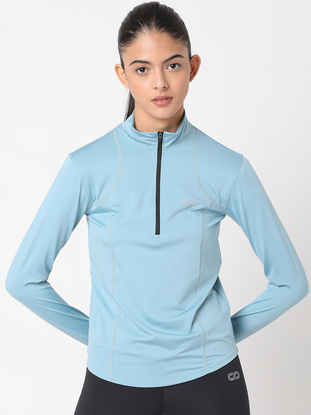 

Silvertraq Women Blue Solid Lightweight Training or Gym Sporty Jacket