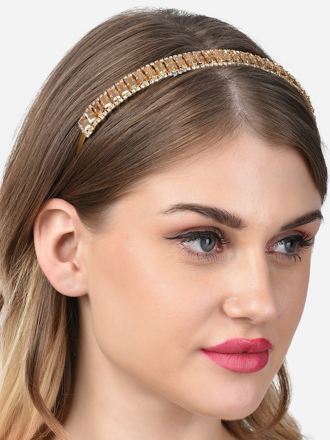 

Zaveri Pearls Women Gold-Toned Embellished Hairband