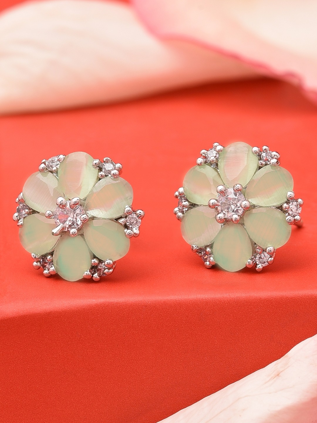 

AMI Green Contemporary Studs Earrings