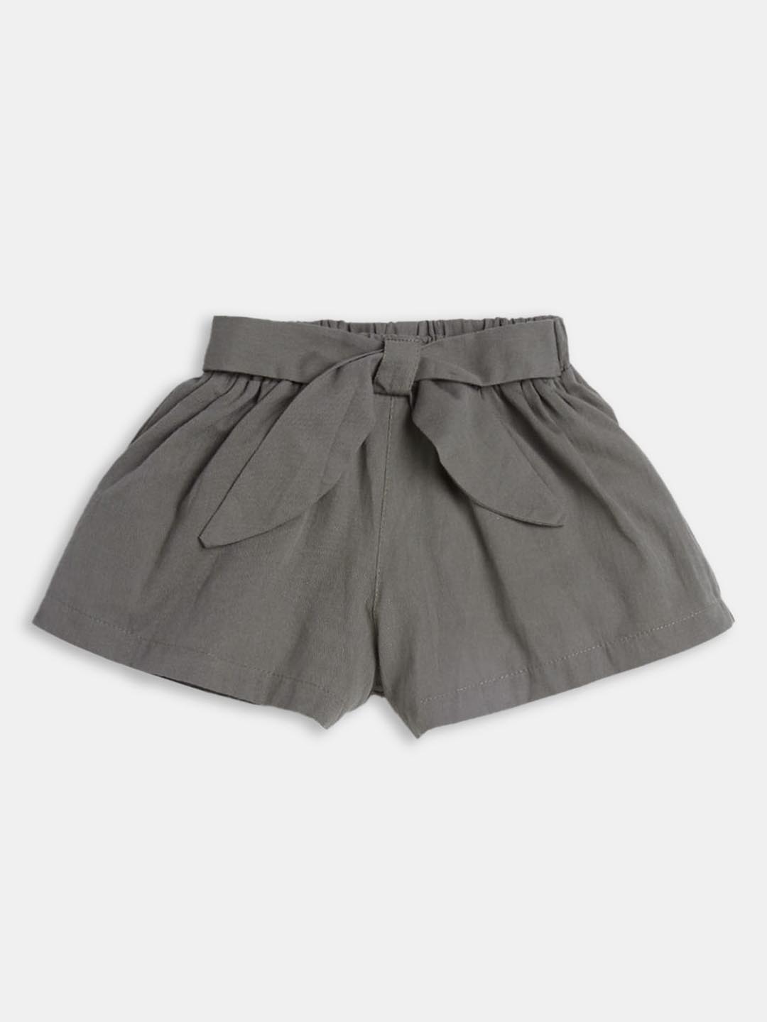 

Hopscotch Girls Green Solid Shorts