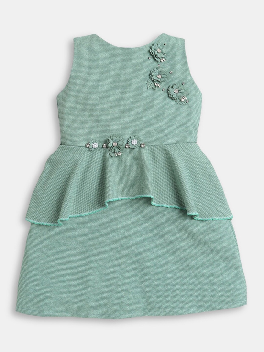 

Hopscotch Girls Green Sleeveless Party Dress