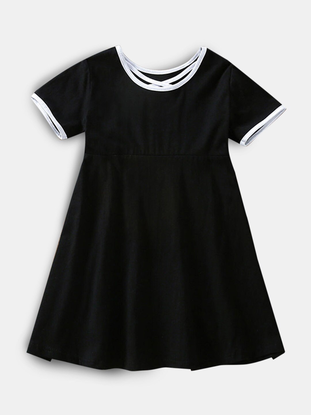 

Hopscotch Black Blouson Dress