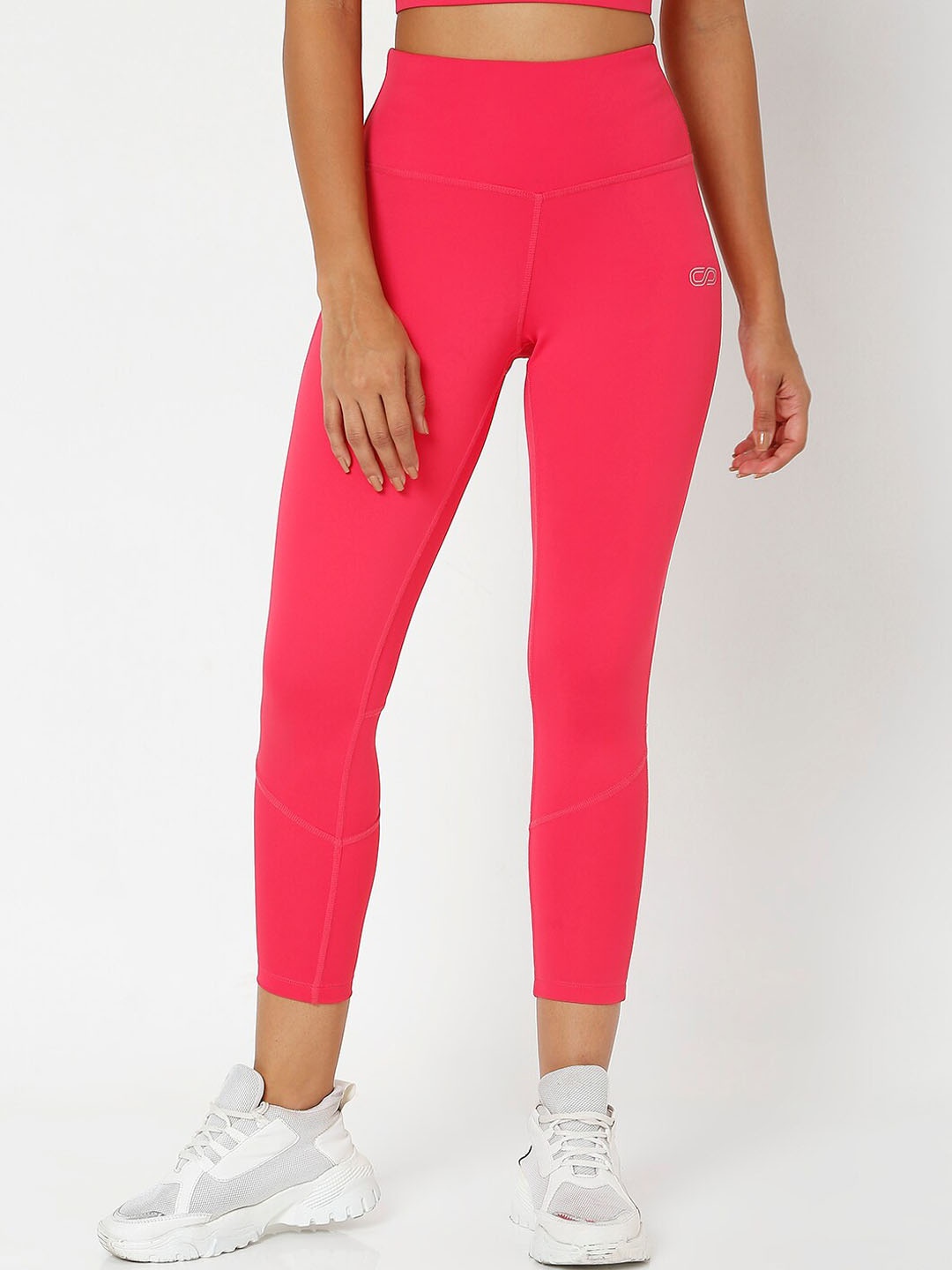 

Silvertraq Women Pink Solid Ankle-Length Leggings