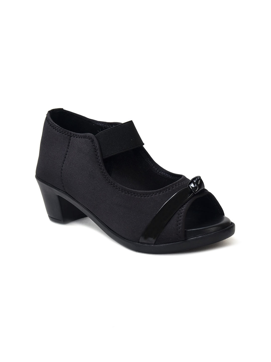 

Ajanta Women Black Peep Toes Block Heels