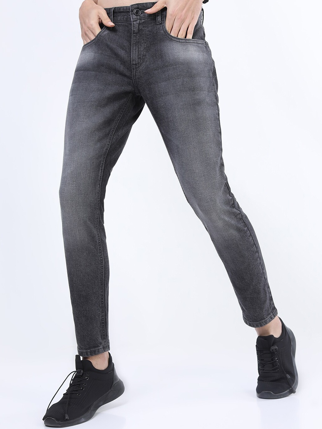 

HIGHLANDER Men Grey Skinny Fit Light Fade Stretchable Jeans