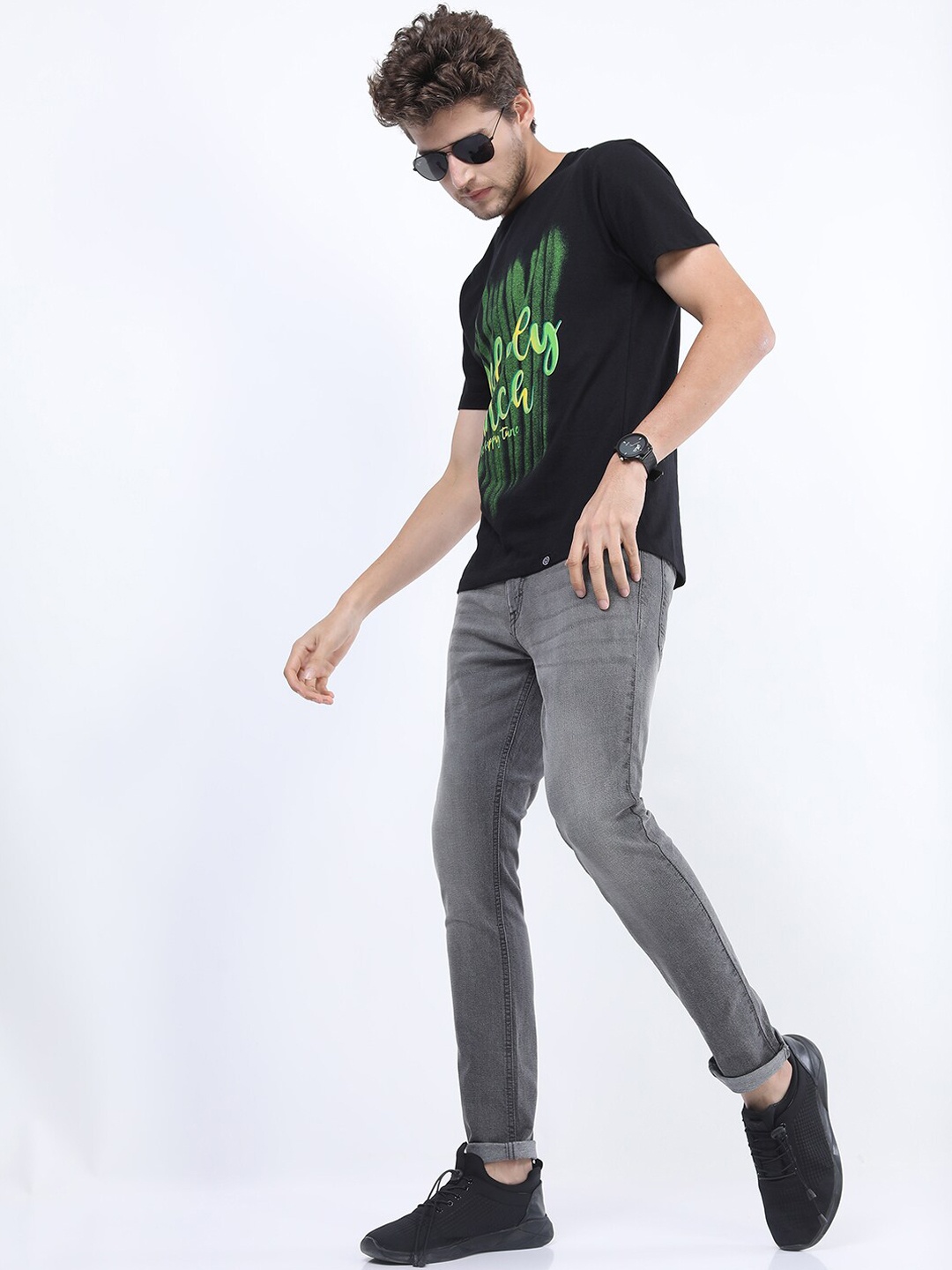 

HIGHLANDER Men Grey Skinny Fit Light Fade Stretchable Jeans