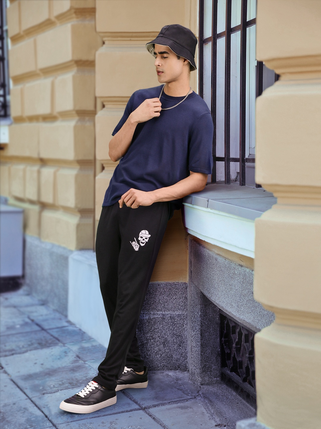 

HIGHLANDER Men Black Printed Track Pants