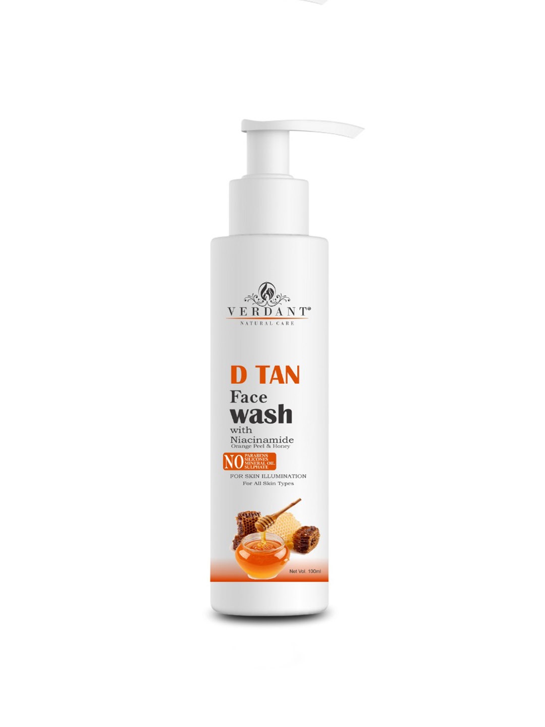

Verdant Natural Care D Tan & Tan Removal Face Wash - 100 ml, Na