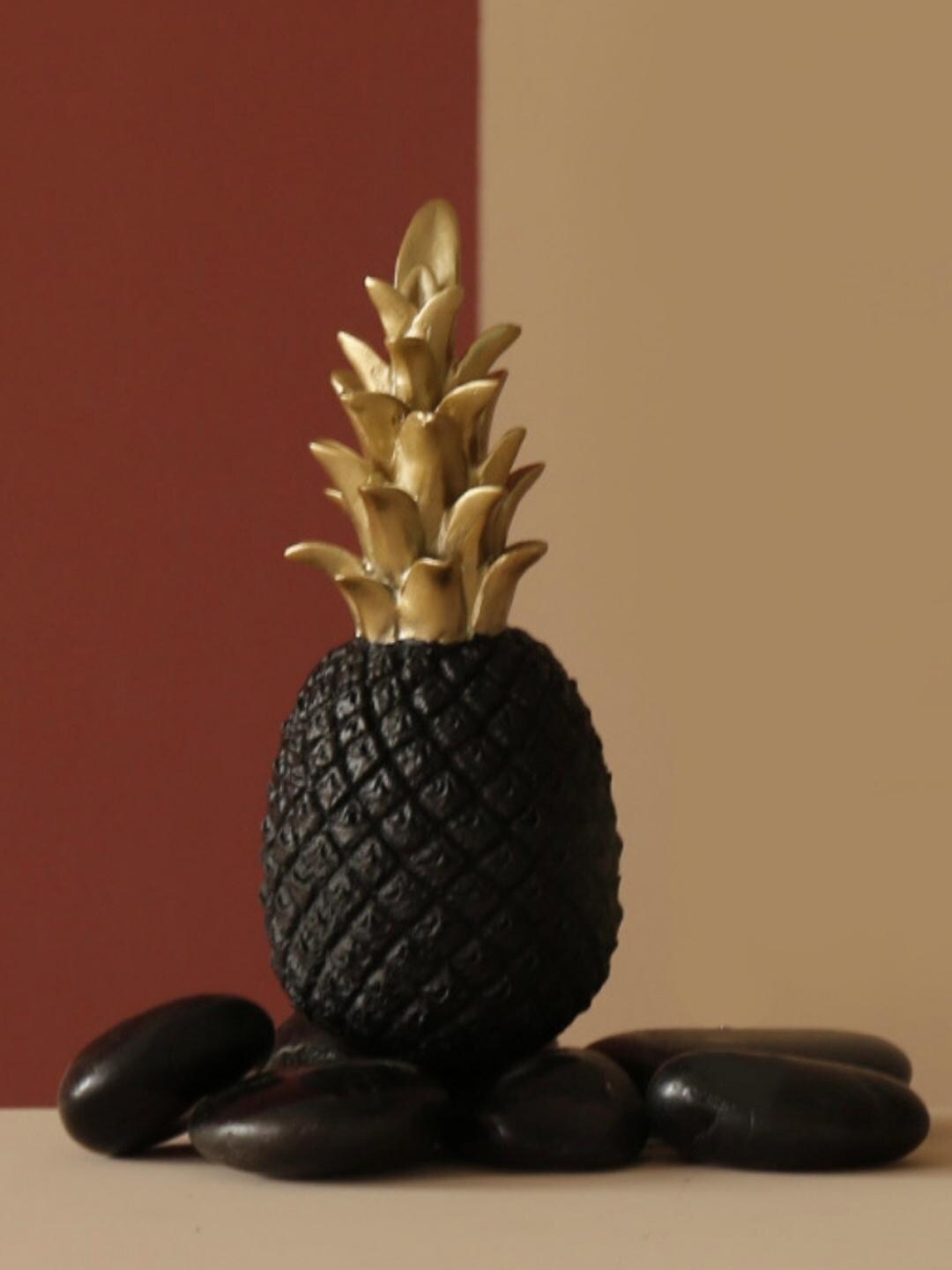 Nestasia Black & Gold-Toned Pineapple Large Showpiece