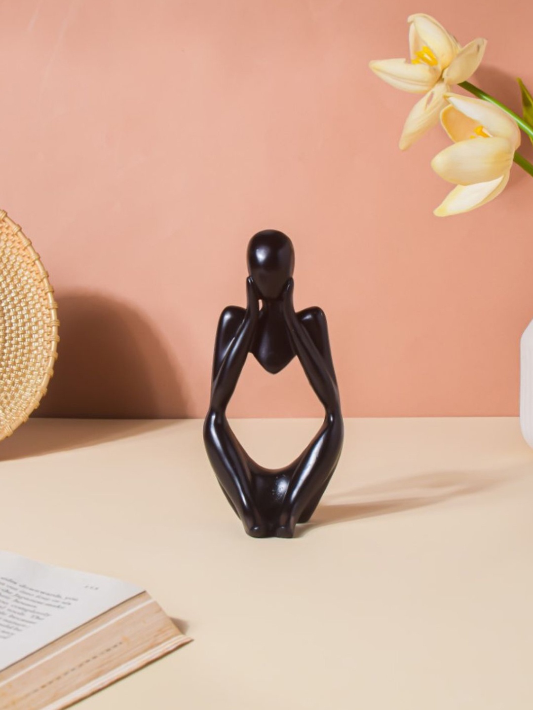 

Nestasia Black Man Thinking Decor Showpiece
