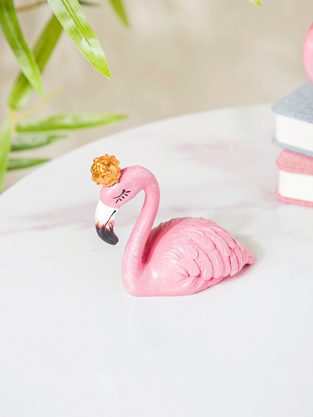 

Nestasia Pink & Gold-Toned Flamingo Showpiece