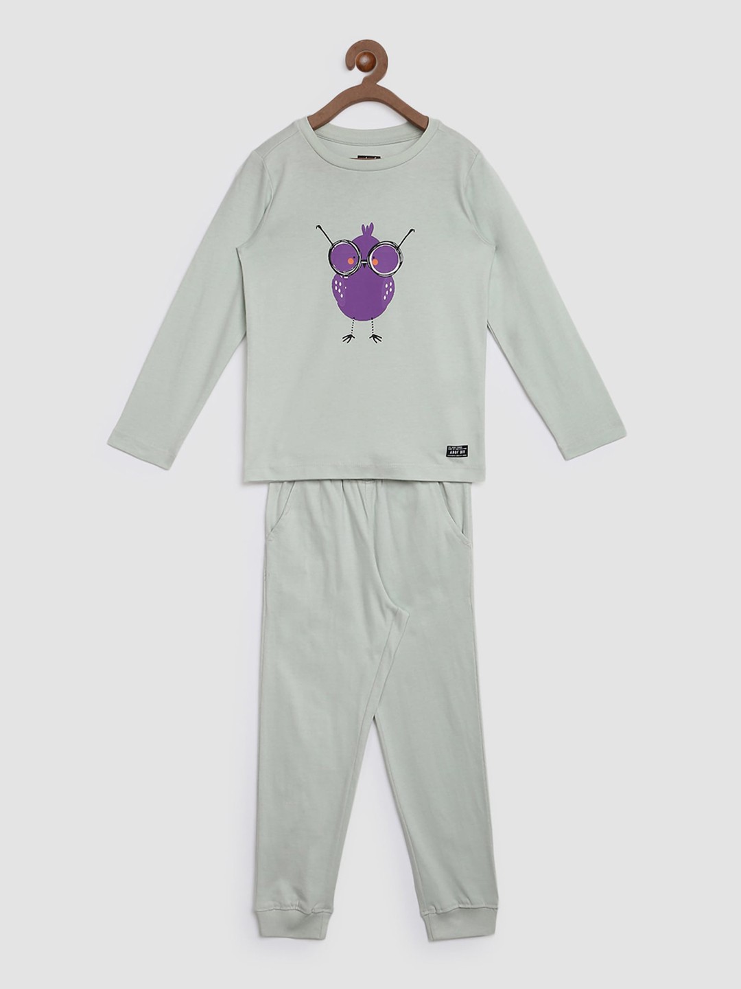 

abof Boys Grey Regular Fit T Shirt and Joggers Set