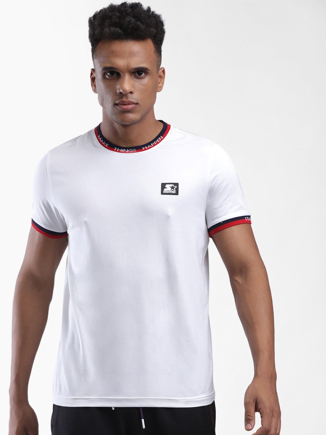 

STARTER Men White T-shirt