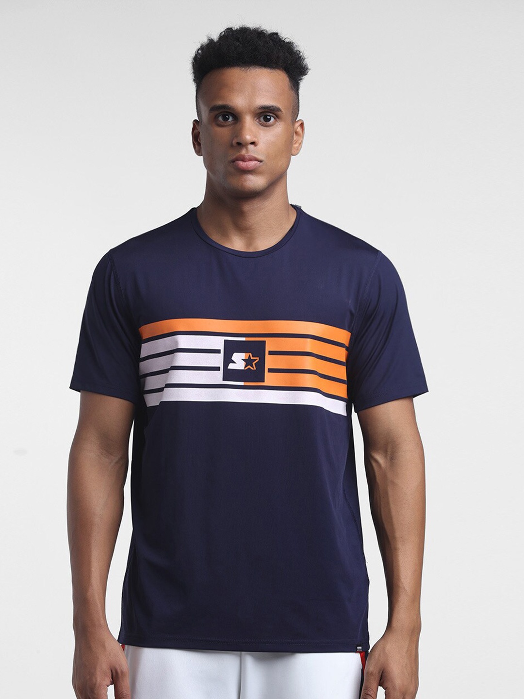 

STARTER Men Navy Blue Printed T-shirt