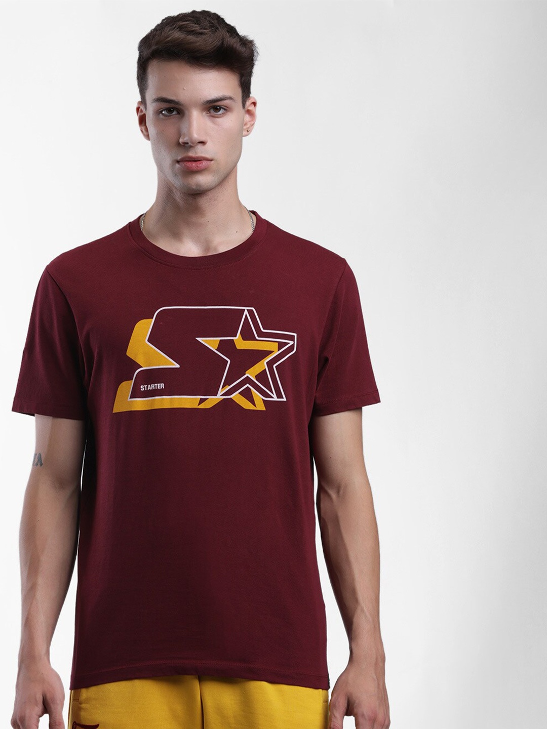

STARTER Men Maroon Printed T-shirt