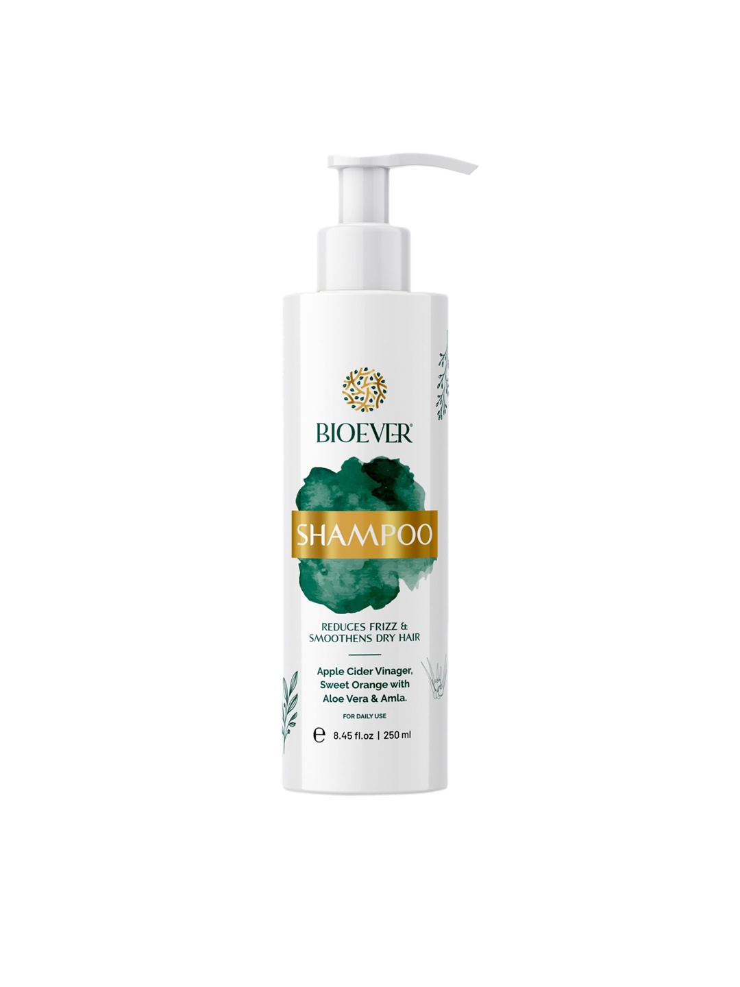 

BIOEVER Shampoo to Reduce Frizz & Smoothen Dry Hair - 250 ml, White
