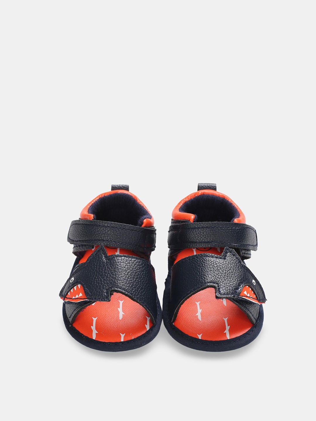 

Hopscotch Boys Navy Blue & Orange PU Comfort Sandals