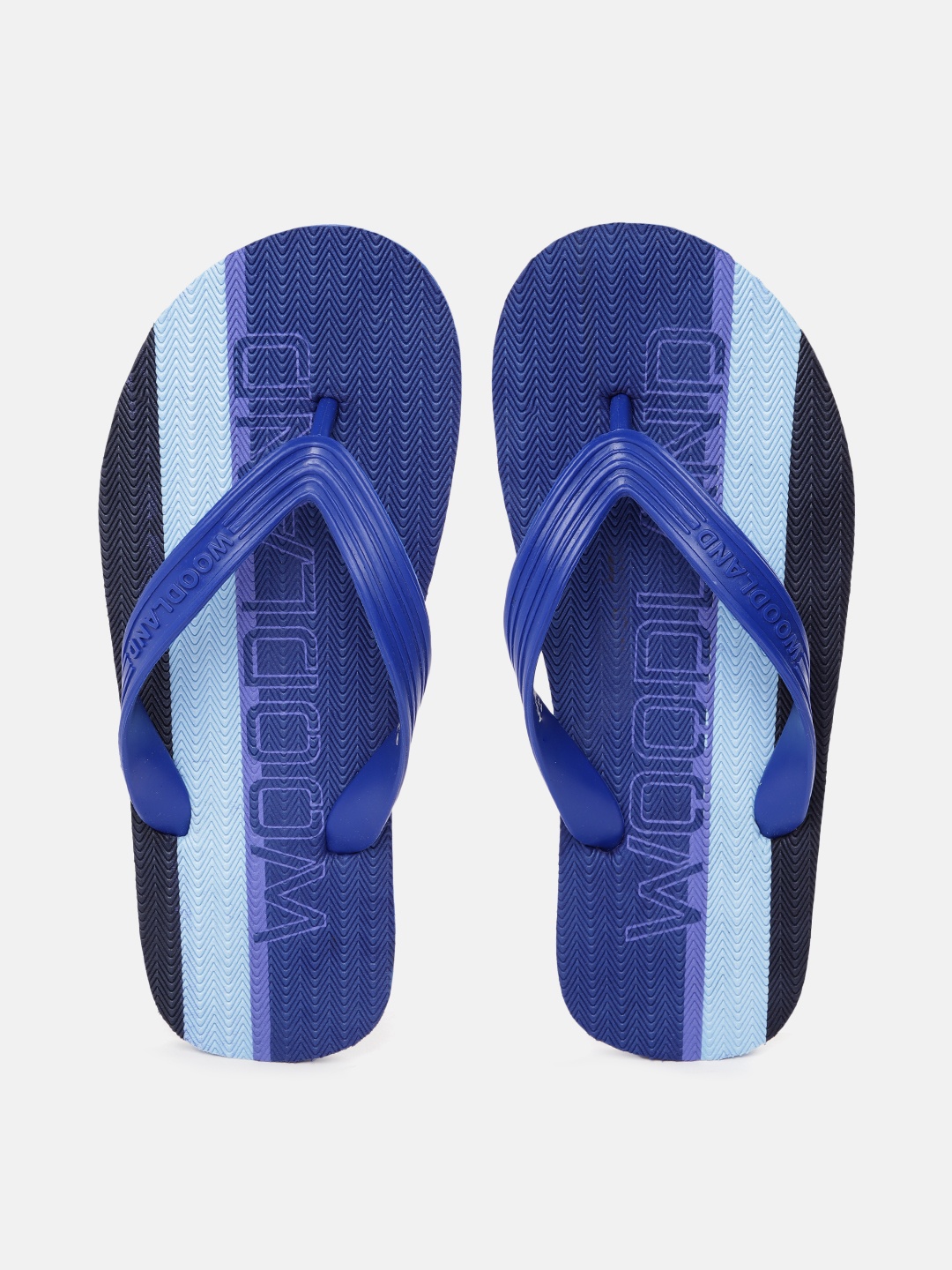 

Woodland Men Textured Thong Flip-Flops, Blue