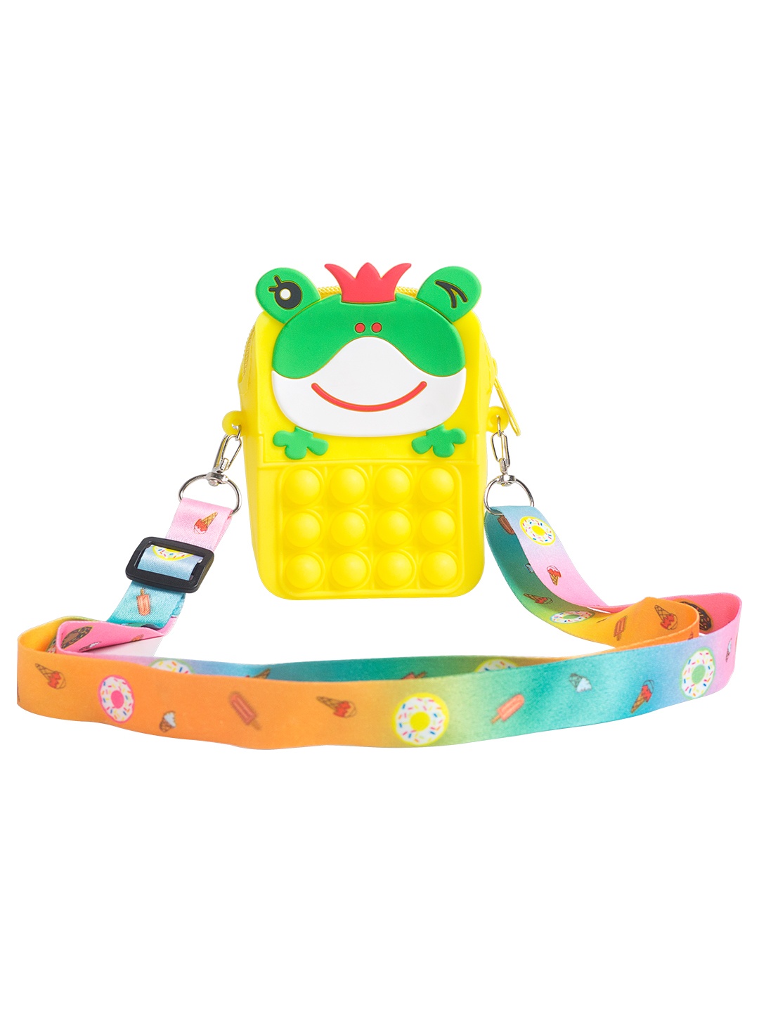 

Golden Peacock Girls Yellow Structured Pop It Sling Bag