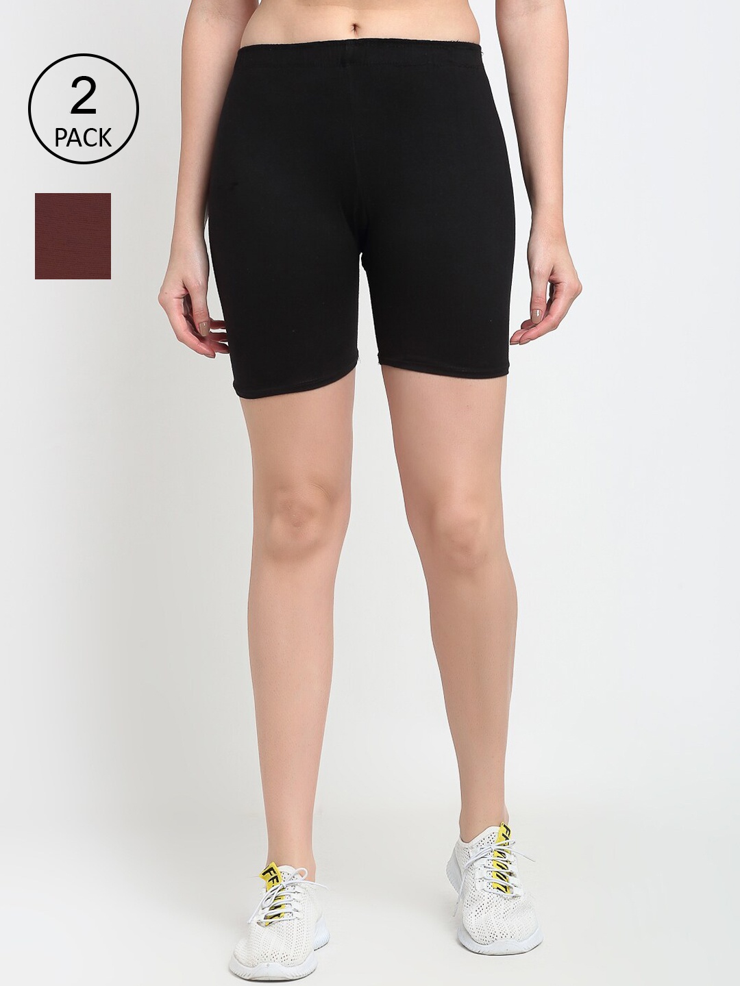 

GRACIT Women Black Cycling Sports Shorts