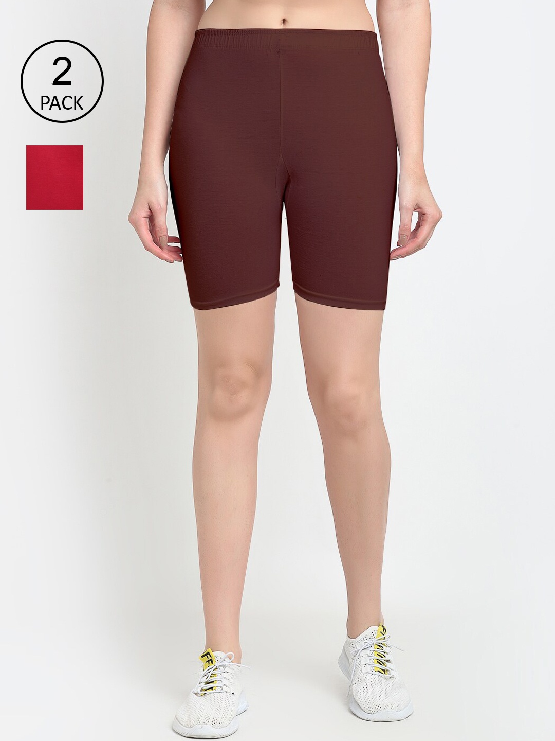 

GRACIT Women Maroon Cycling Sports Shorts