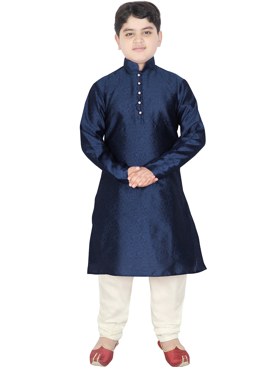 

SG YUVRAJ Boys Navy Blue Kurta with Pyjamas