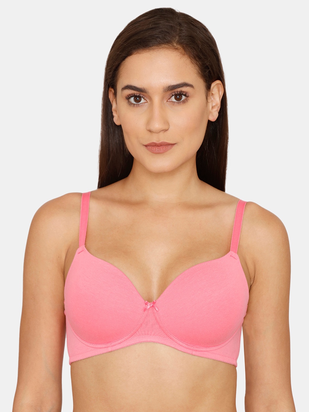 

Zivame Pink Lightly Padded T-Shirt Bra