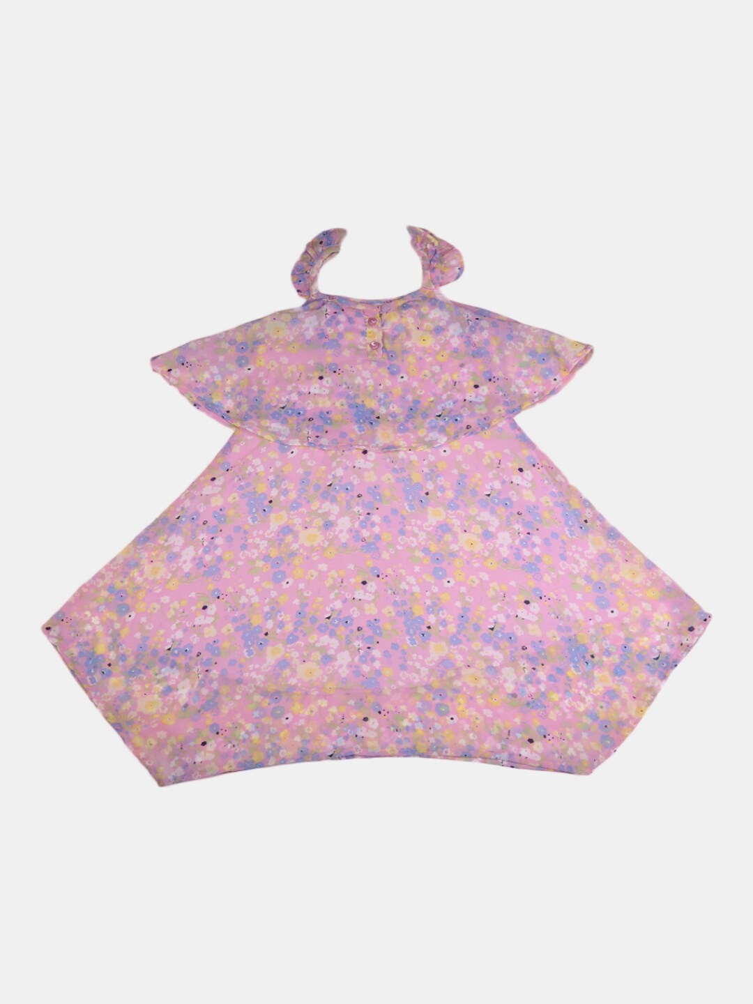 

V-Mart Pink Floral Off-Shoulder Dress