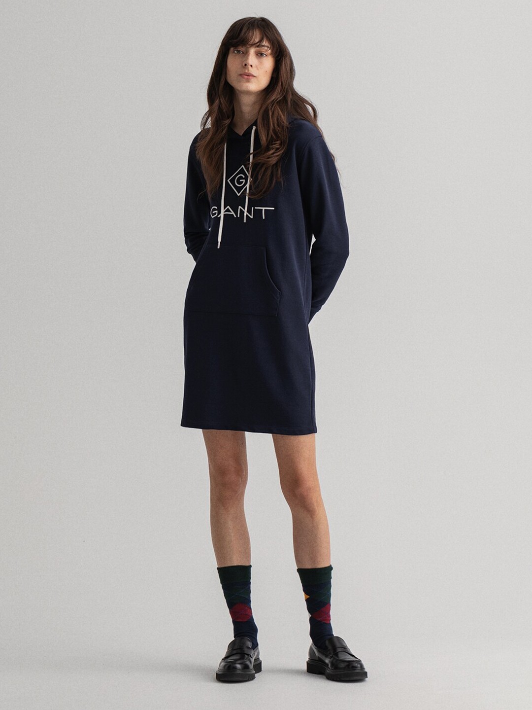 

GANT Women Blue Hooded Sweatshirt