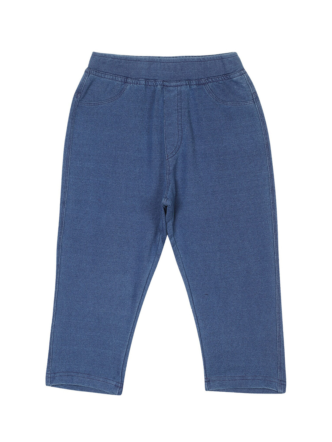 

Bodycare Kids Girls Blue Solid Cotton Lounge Pant